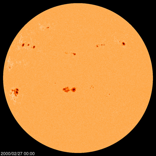 Sunspot regions