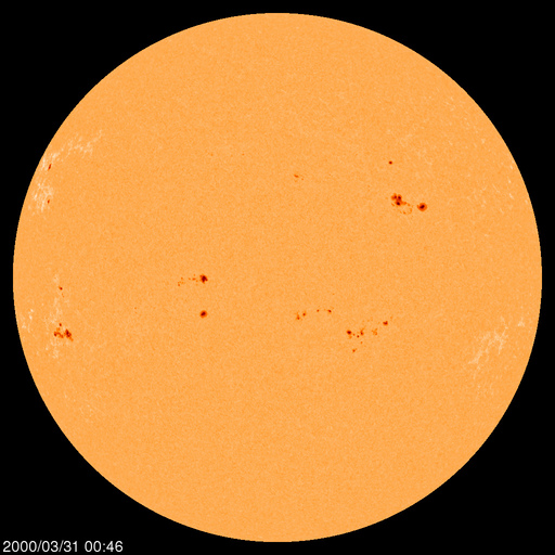 Sunspot regions