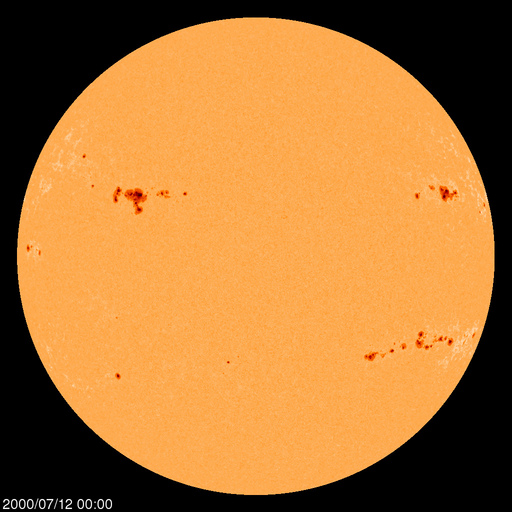 Sunspot regions