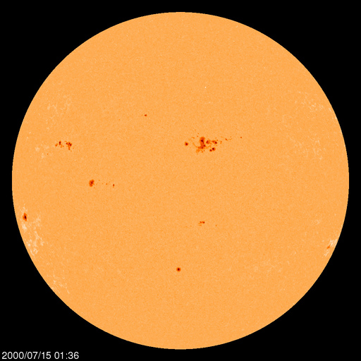 Sunspot regions