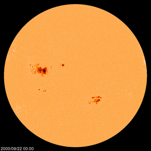 Sunspot regions