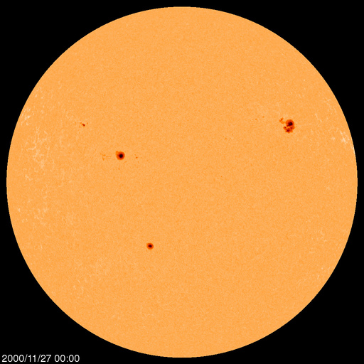 Sunspot regions