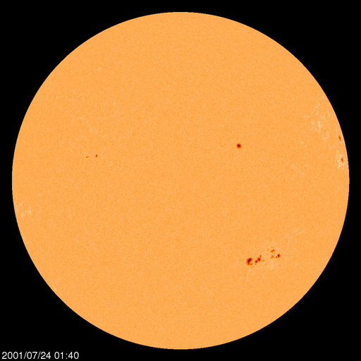 Sunspot regions