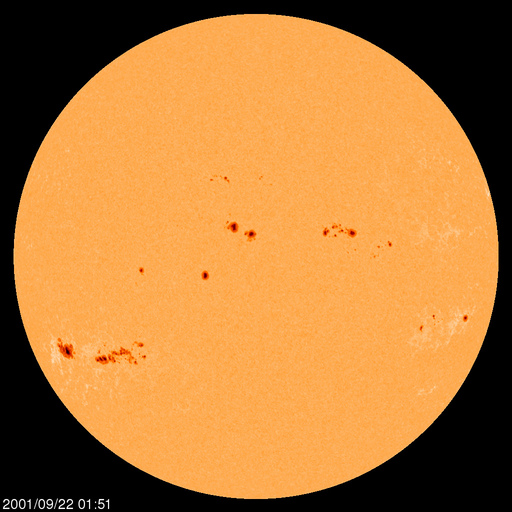 Sunspot regions