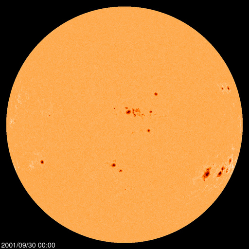 Sunspot regions