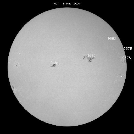 Sunspot regions