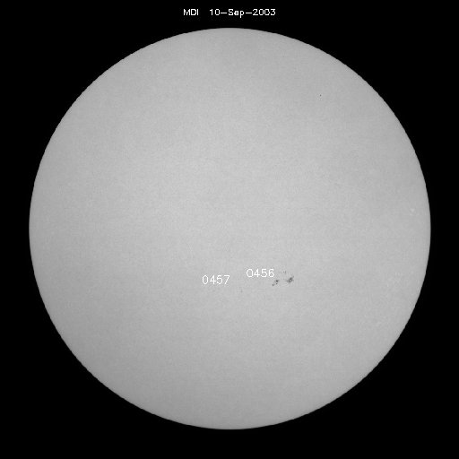 Sunspot regions