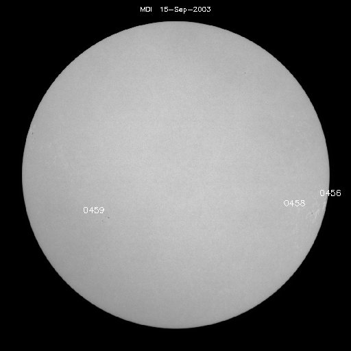 Sunspot regions