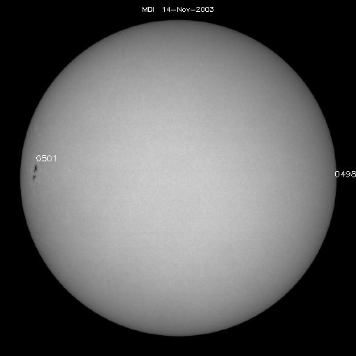 Sunspot regions