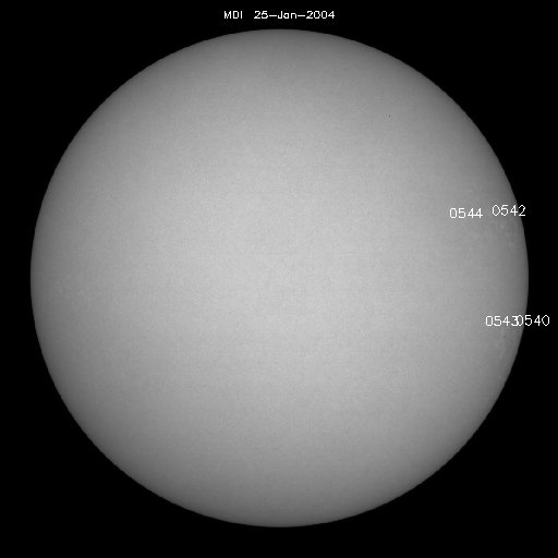 Sunspot regions