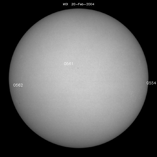 Sunspot regions