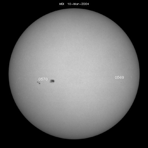 Sunspot regions