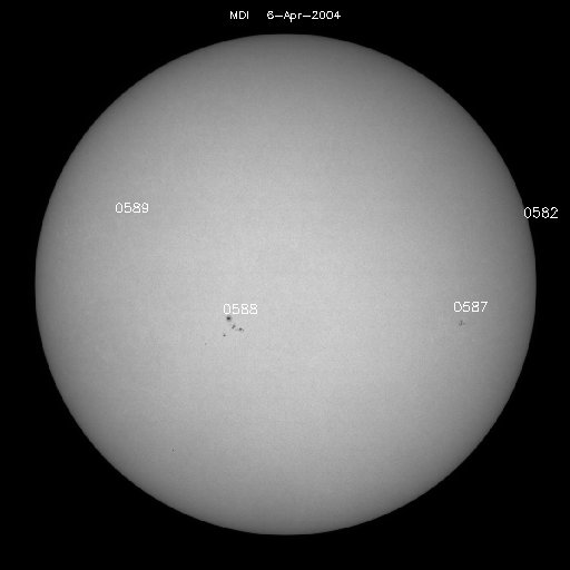 Sunspot regions