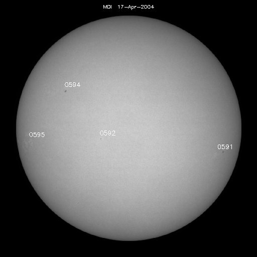 Sunspot regions