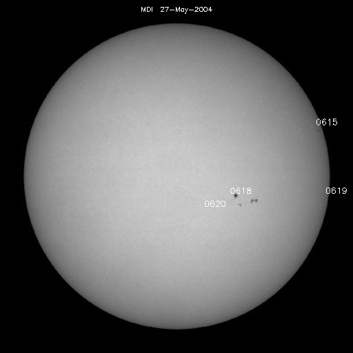 Sunspot regions