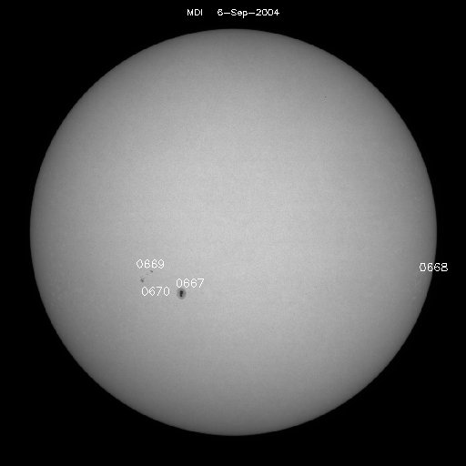 Sunspot regions