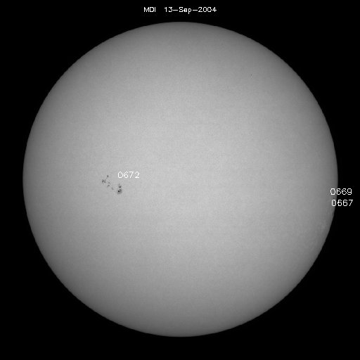 Sunspot regions