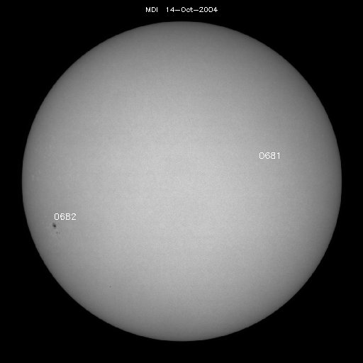 Sunspot regions