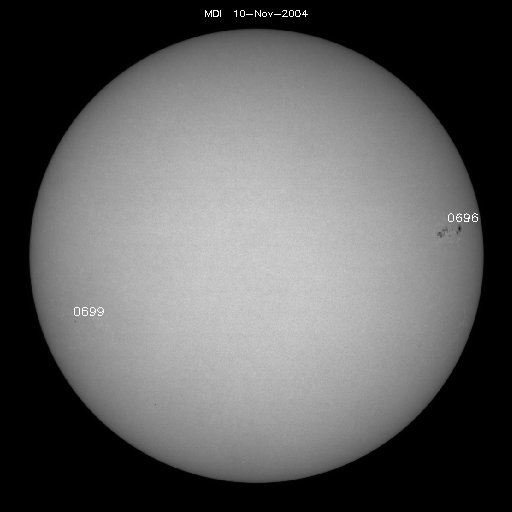 Sunspot regions