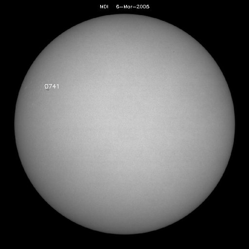 Sunspot regions