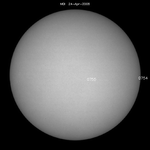 Sunspot regions