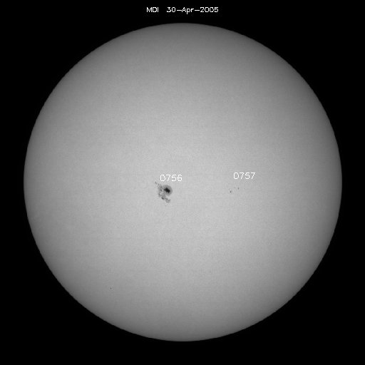 Sunspot regions