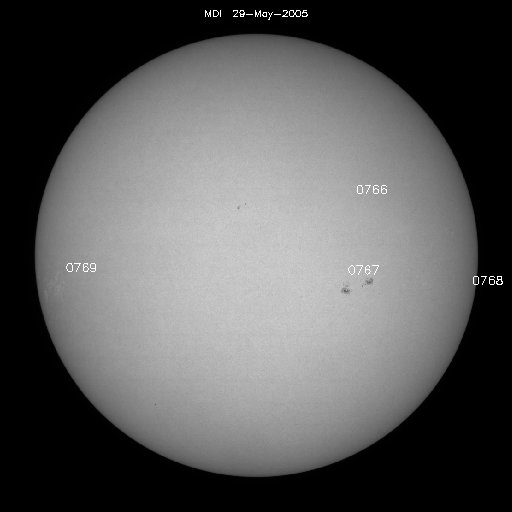 Sunspot regions