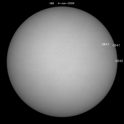 Sunspot regions