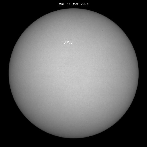 Sunspot regions