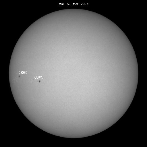 Sunspot regions