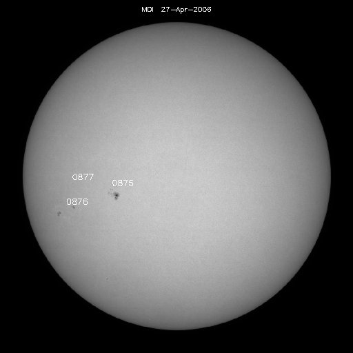 Sunspot regions