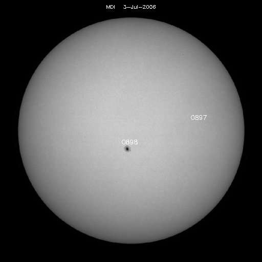 Sunspot regions