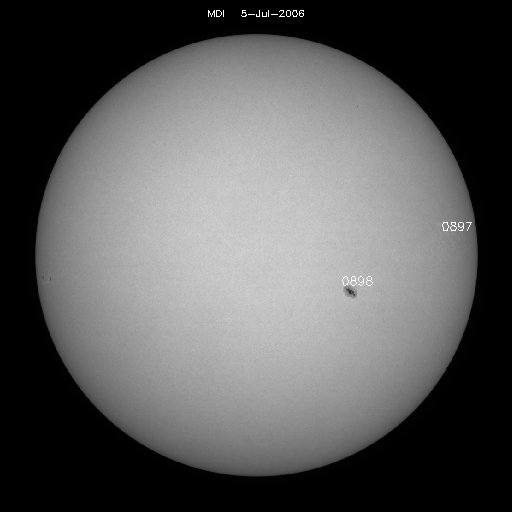 Sunspot regions