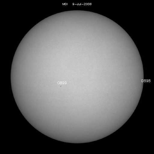 Sunspot regions