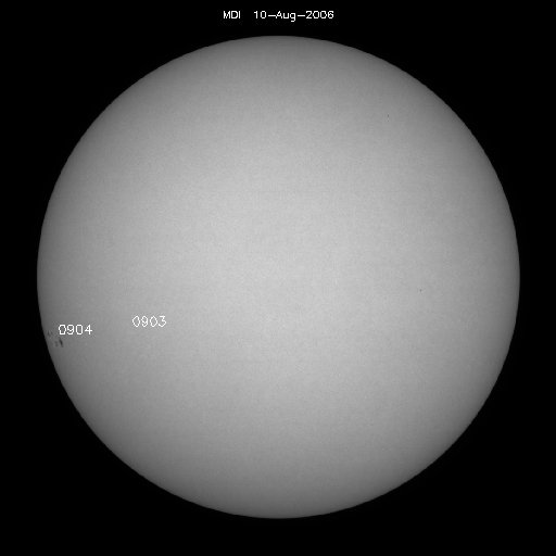 Sunspot regions