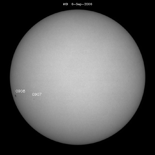 Sunspot regions