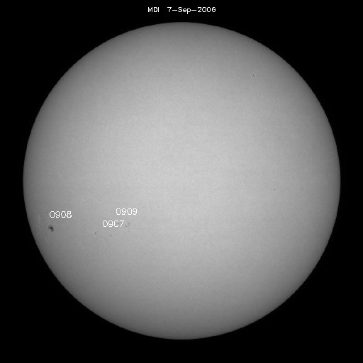 Sunspot regions