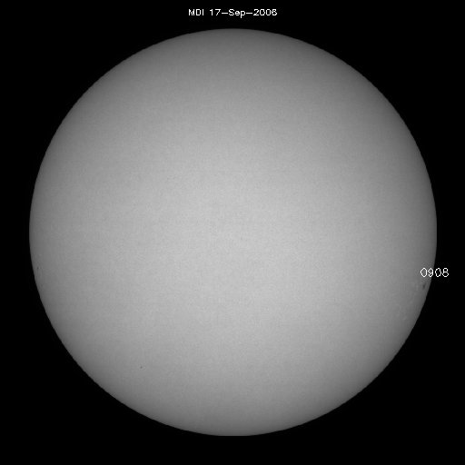 Sunspot regions