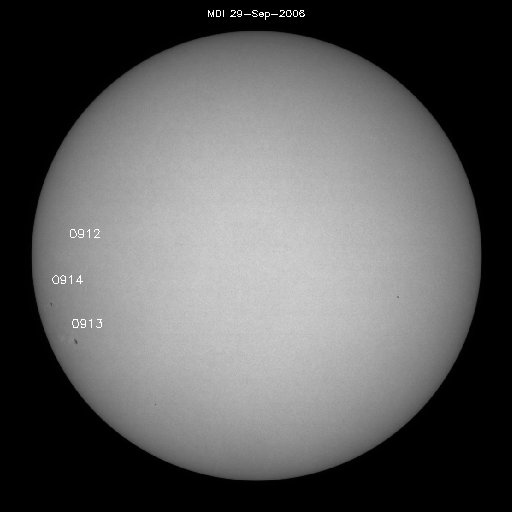 Sunspot regions