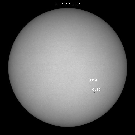 Sunspot regions