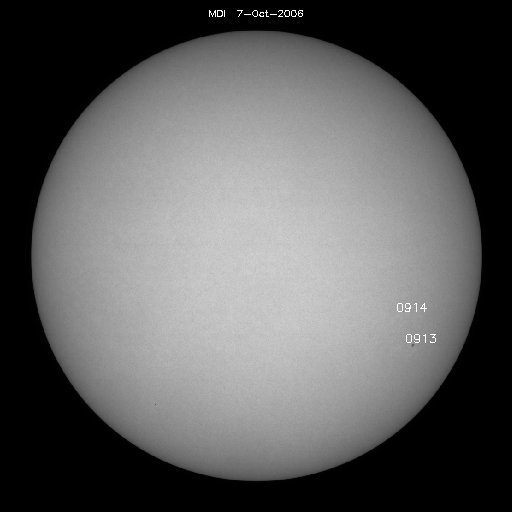 Sunspot regions