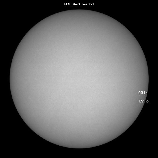 Sunspot regions