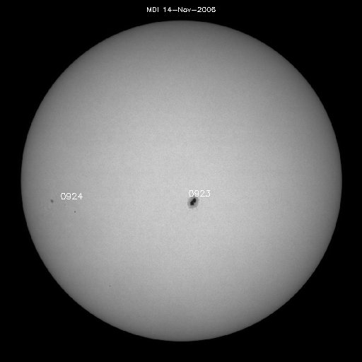 Sunspot regions