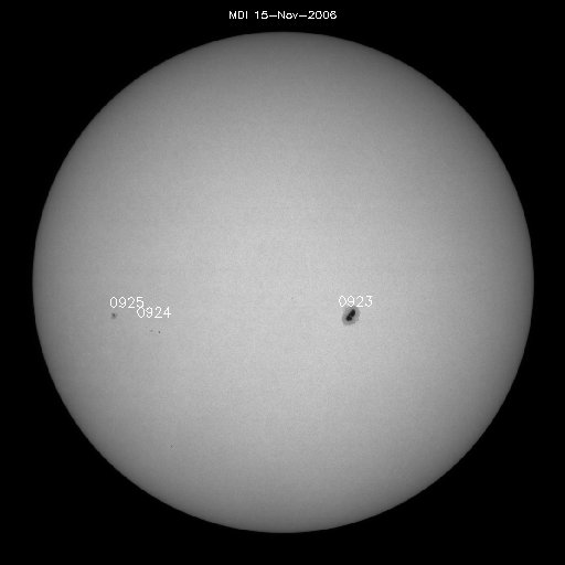 Sunspot regions