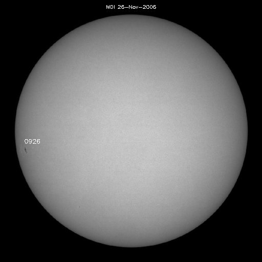 Sunspot regions