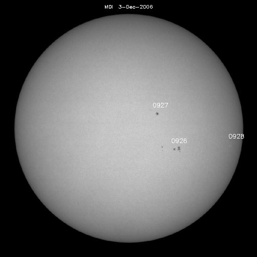 Sunspot regions