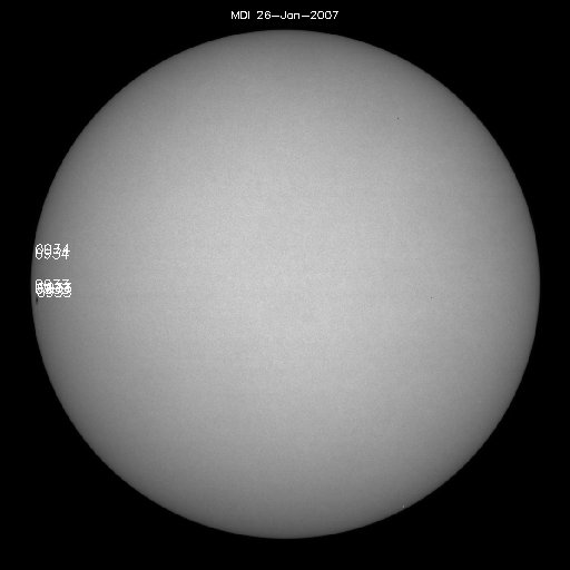 Sunspot regions