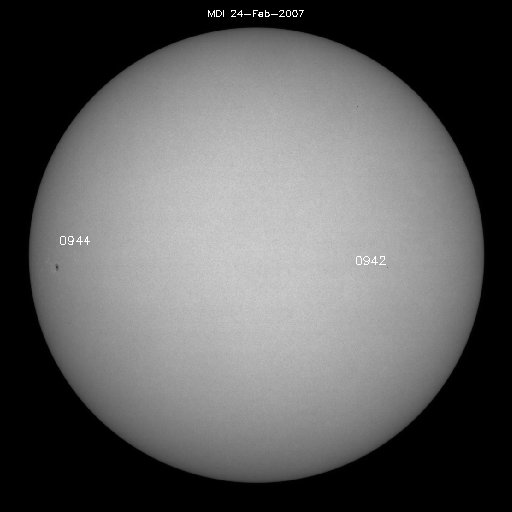 Sunspot regions