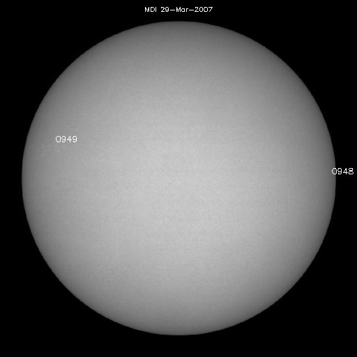 Sunspot regions