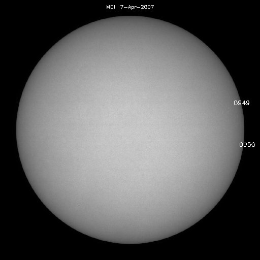 Sunspot regions